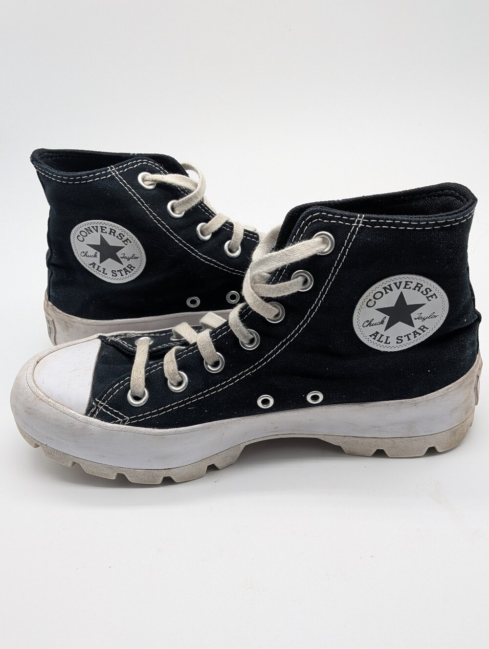Converse Chuck Taylor All Star Lugged High Top Black Platform Women’s 7.5